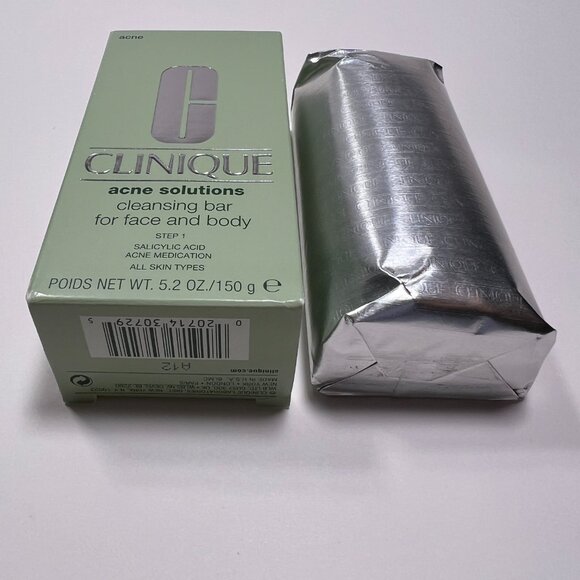 LOT of 3 Clinique Acne Solutions Cleansing Bar Soap For Face and Body Full Size - Picture 6 of 7